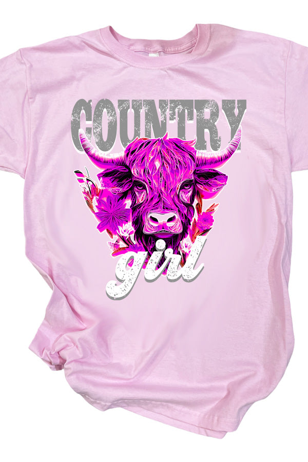Country Girl Highland Cow