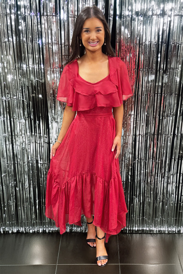 Red Starlet Layered Dress Red Starlet Layered Dress