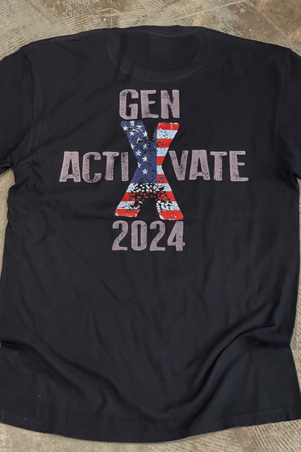 Gen X Activate Black Tee
