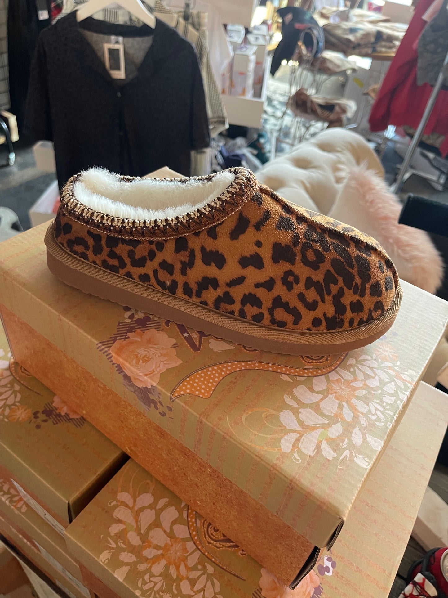 Leopard Comfy Slippers by Very G