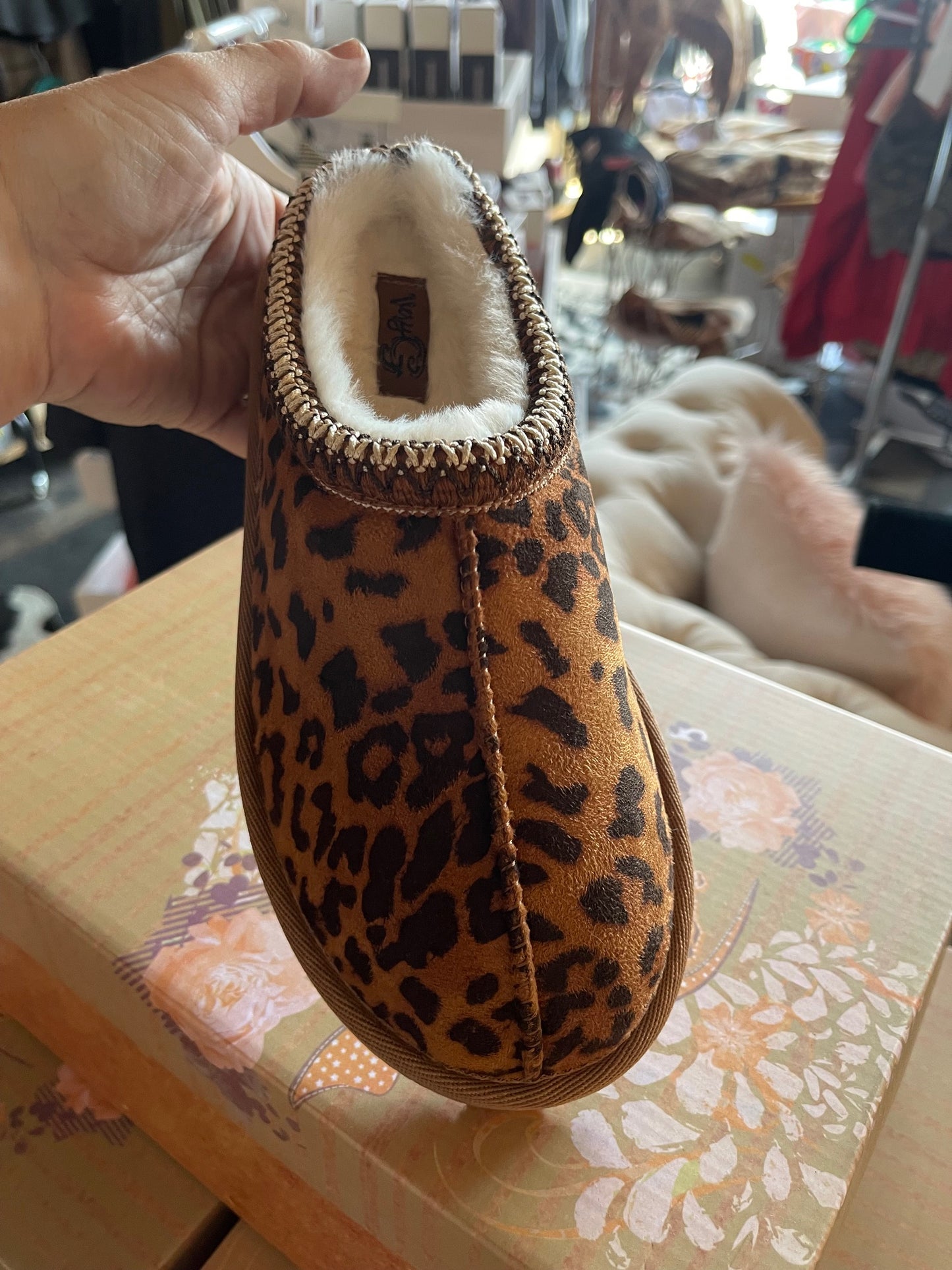 Leopard Comfy Slippers by Very G