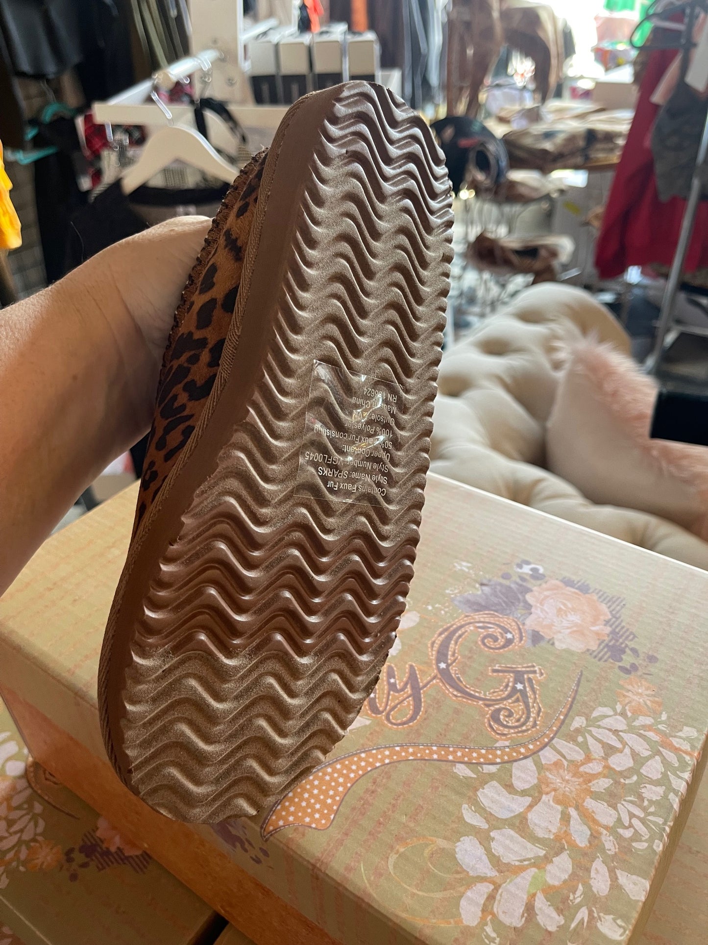 Leopard Comfy Slippers by Very G