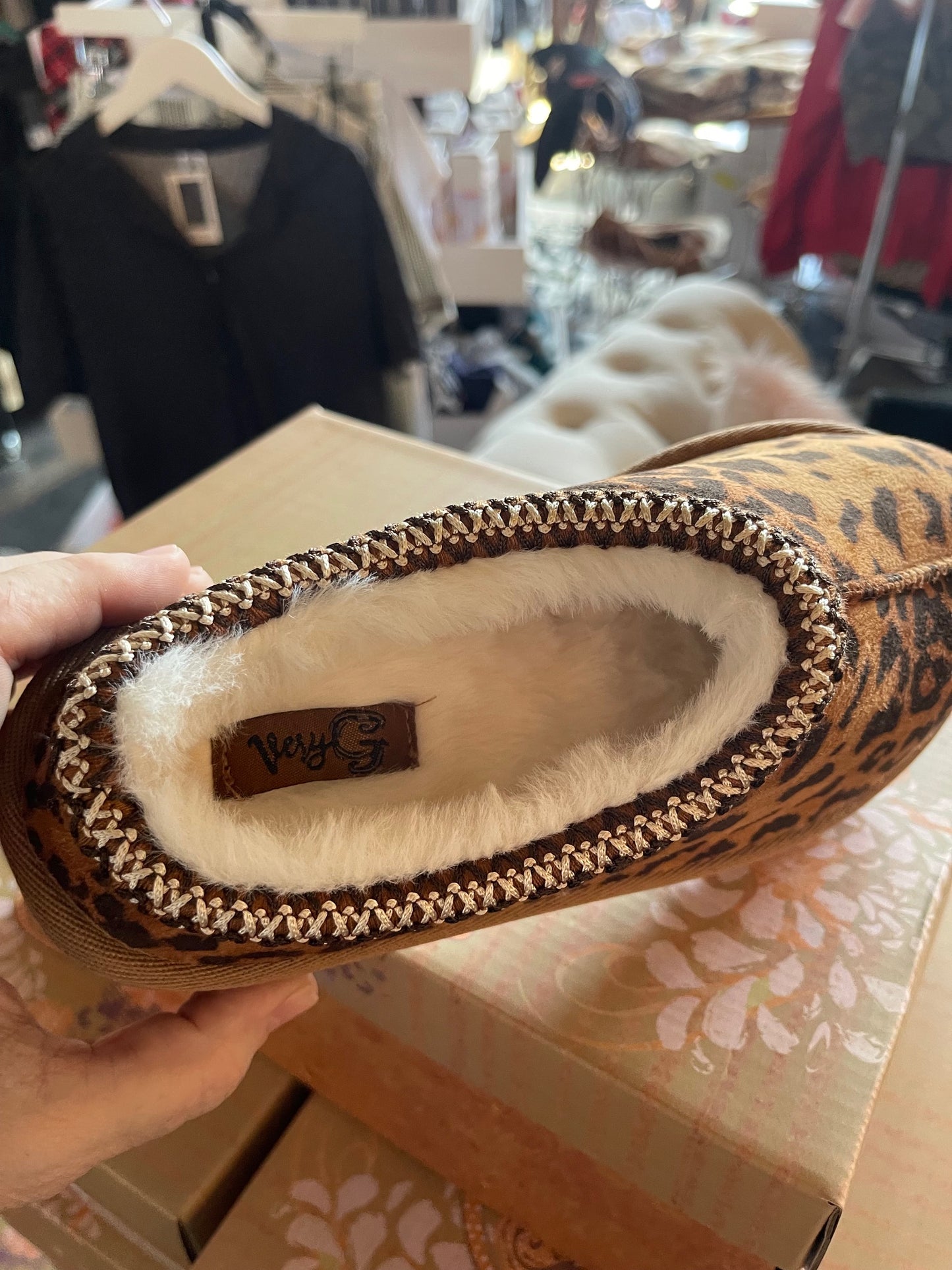 Leopard Comfy Slippers by Very G