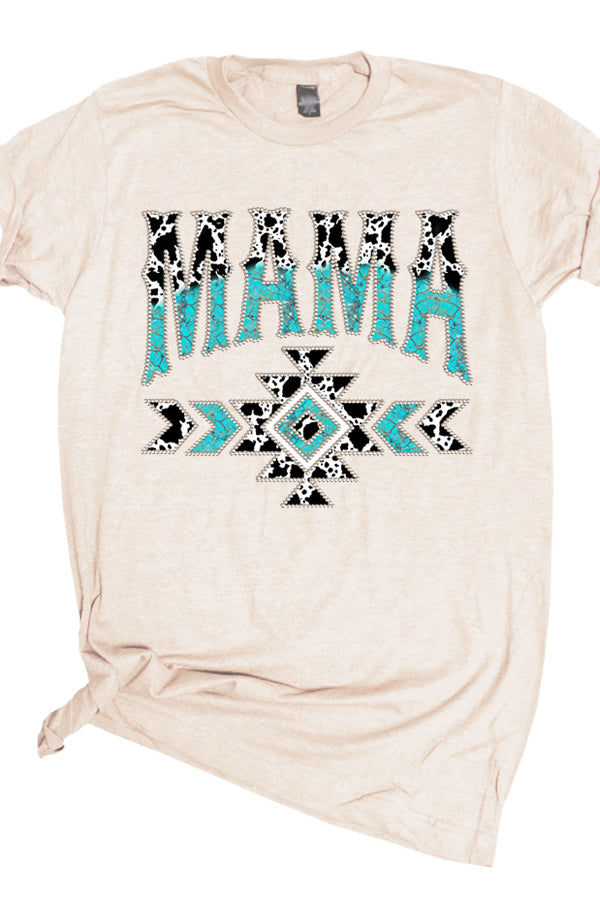 Mama Turquoise Southwestern Tee