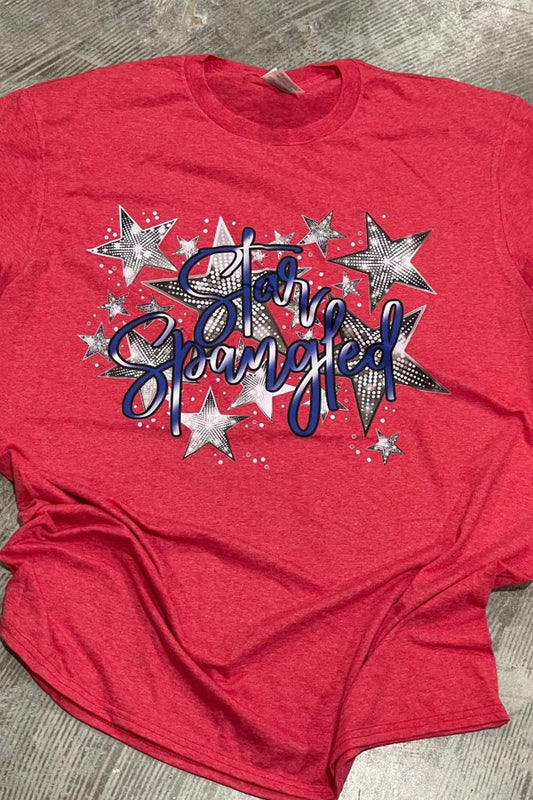 Star Spangled Sequins Red