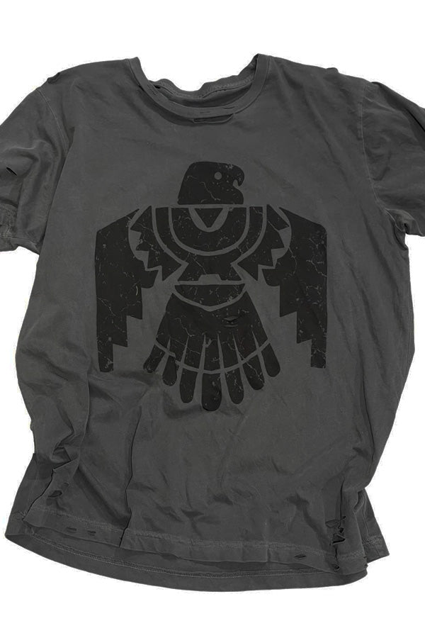 Thunderbird Black Destroyed Tee