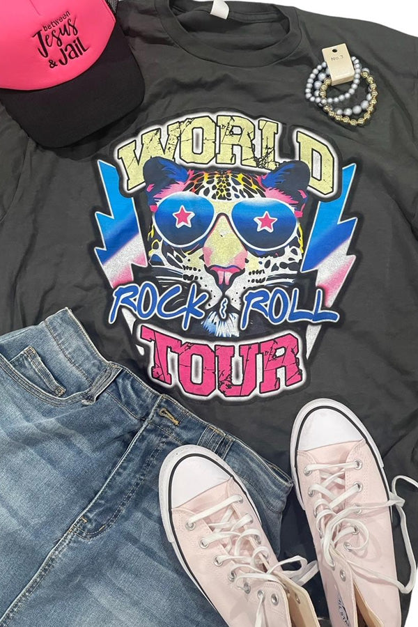 World Tour Leopard Tee