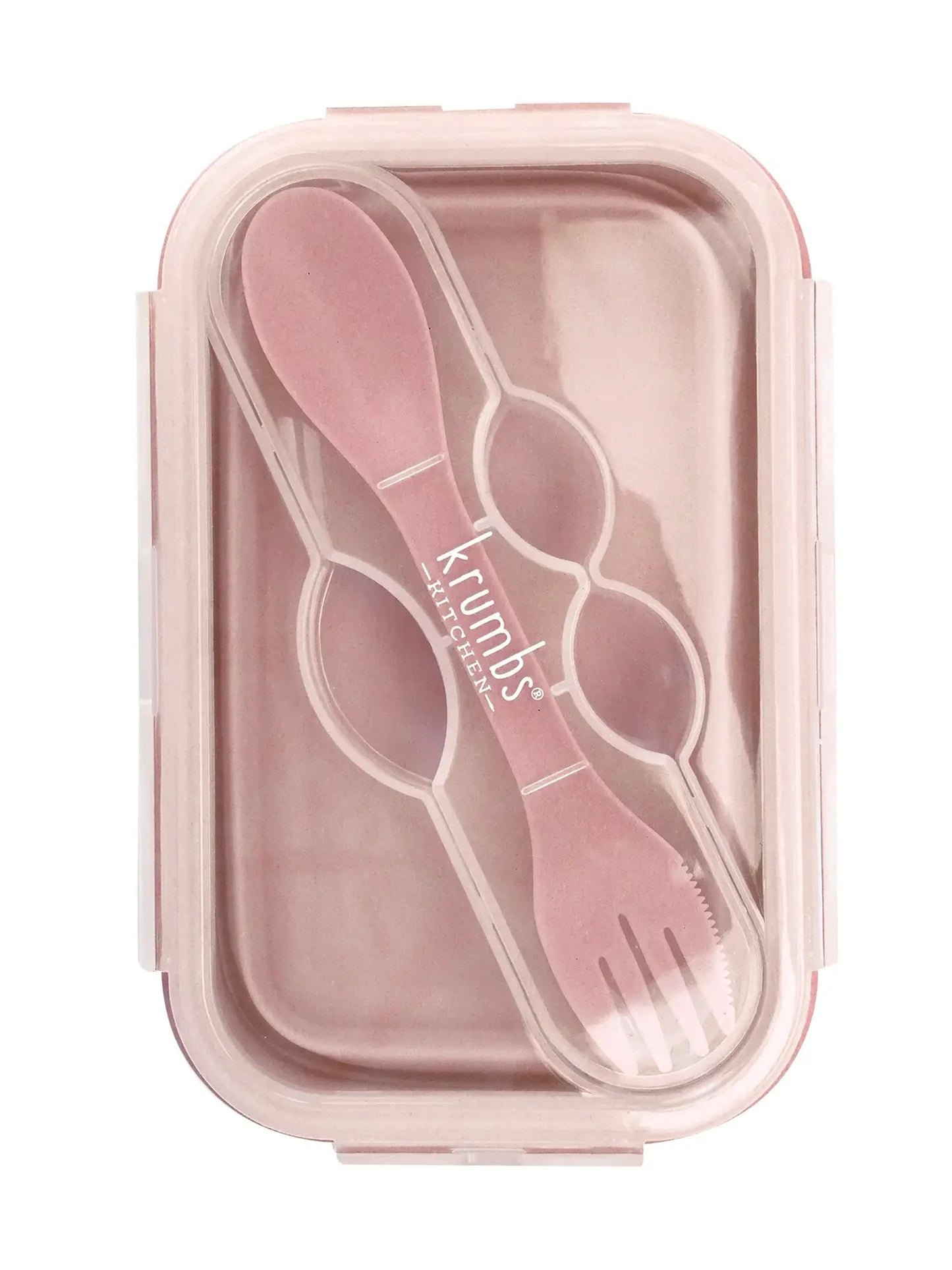 Krumbs collapsible silicone lunch container PINK!