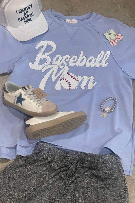 Baseball Mom Rhinestone Top