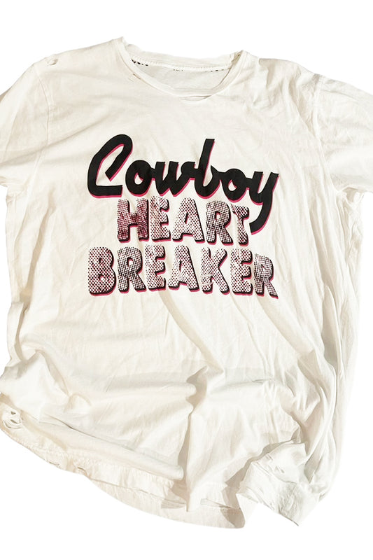 Cowboy Heartbreaker Destroyed Tee