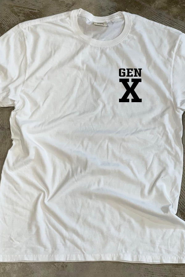 Gen X Stuff White Tee