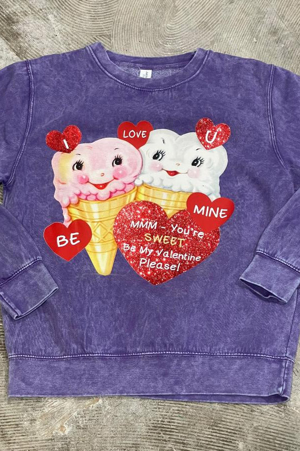 Vintage Valentine Ice Cream MW Sweatshirt