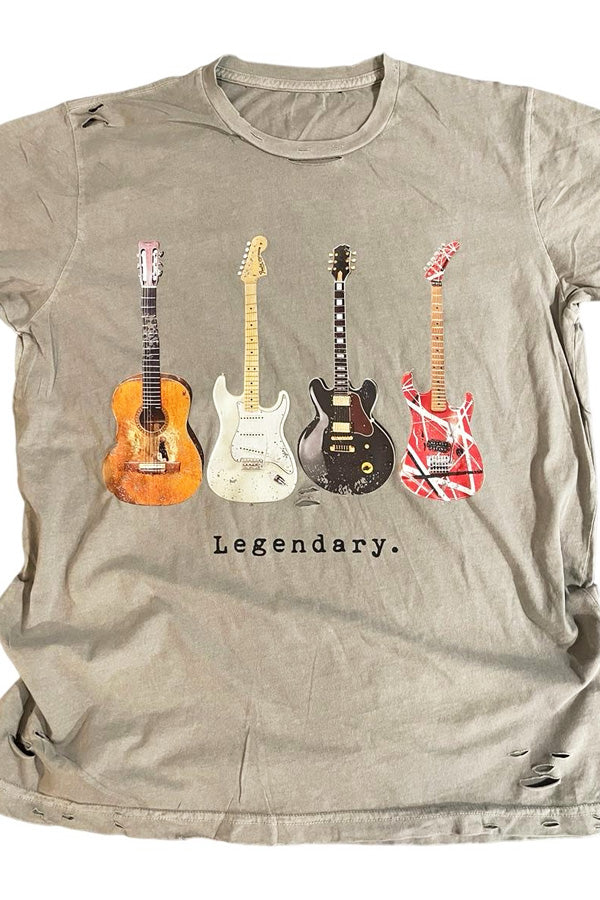 Legendary Guitars Destroyed Tees