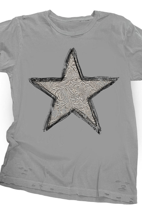 Tooled Star Cement Destroyed Tee