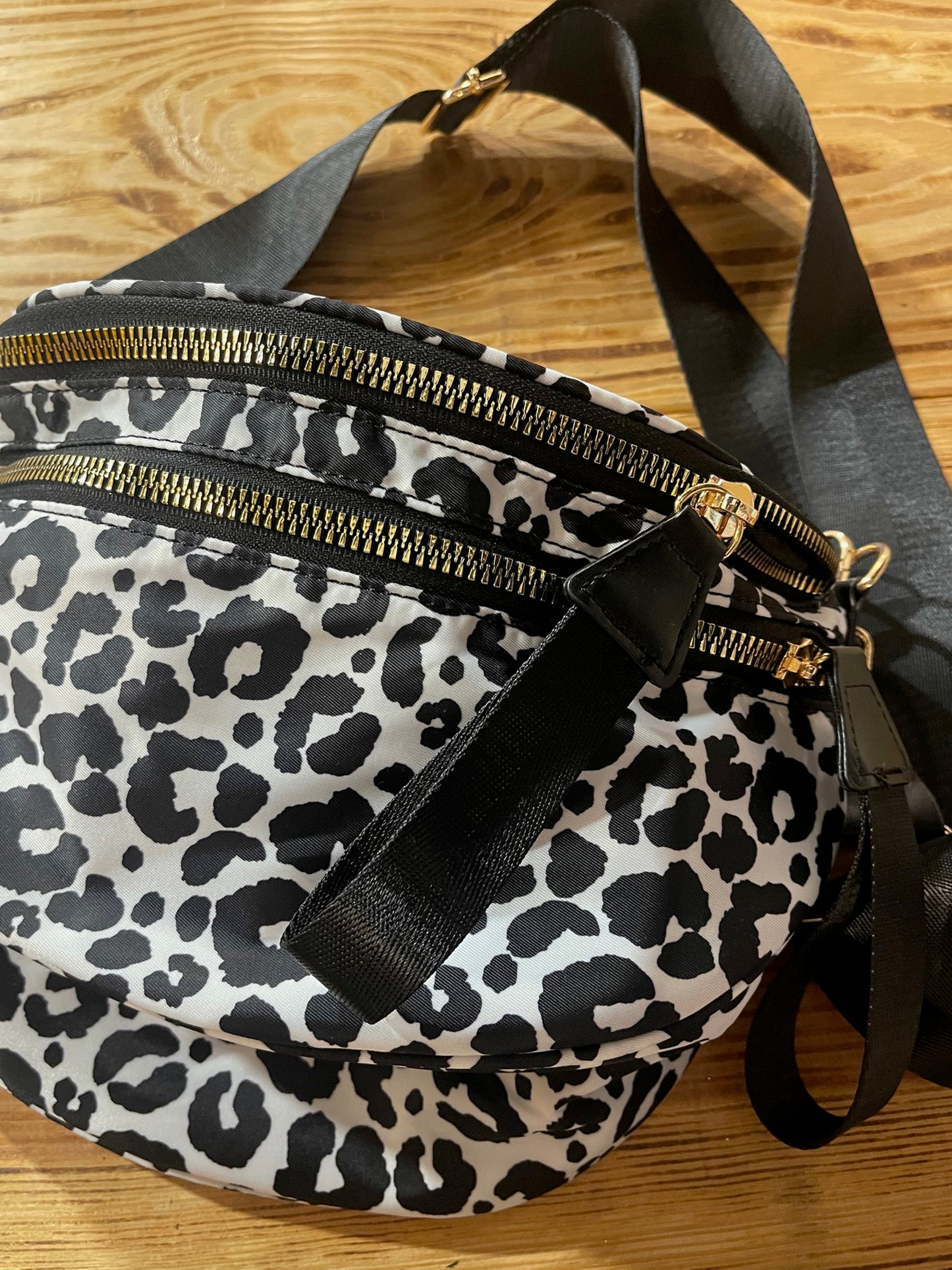 Black Cheetah Bum Bag