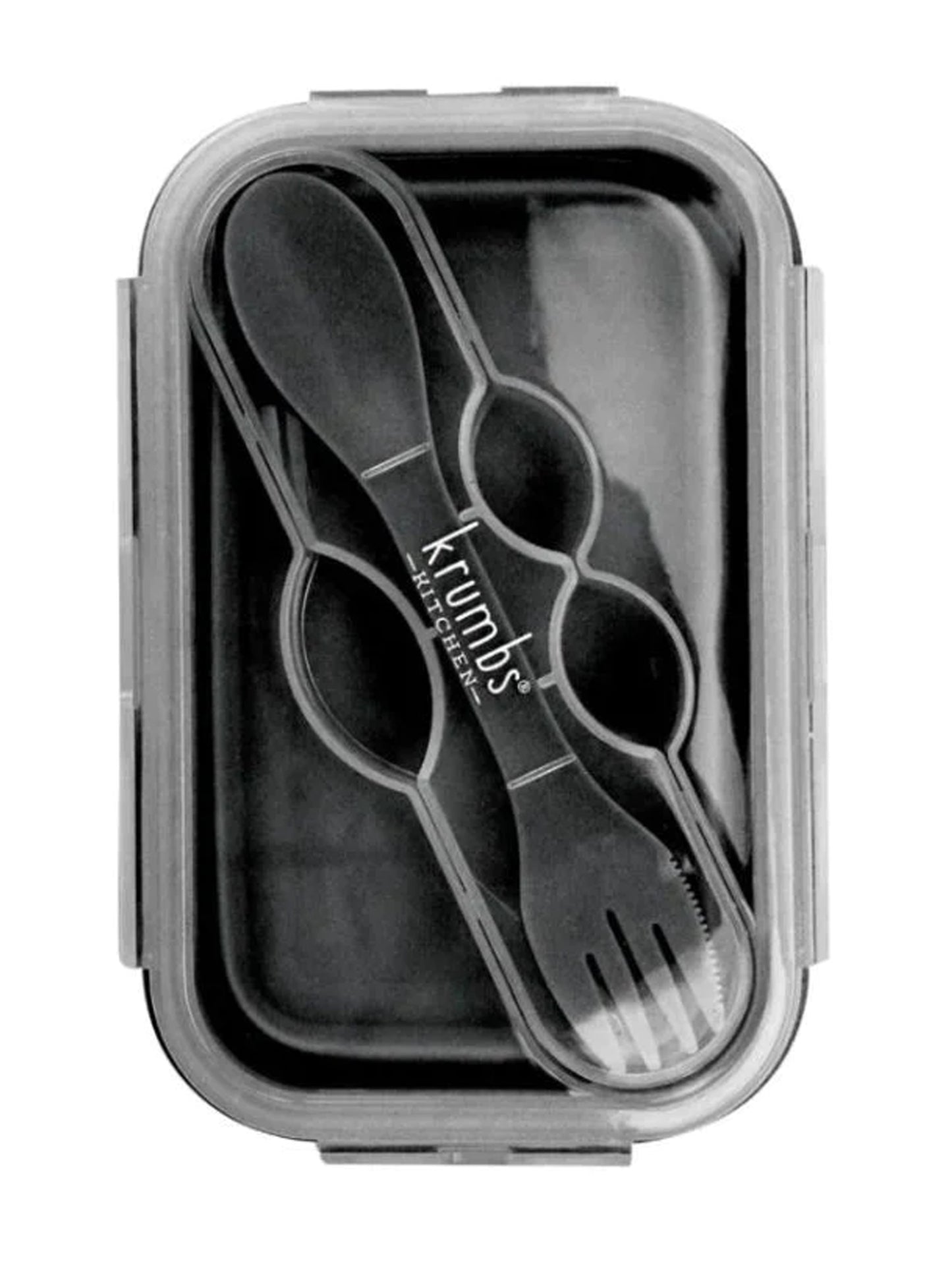 Krumbs collapsible silicone lunch container DARK GRAY!