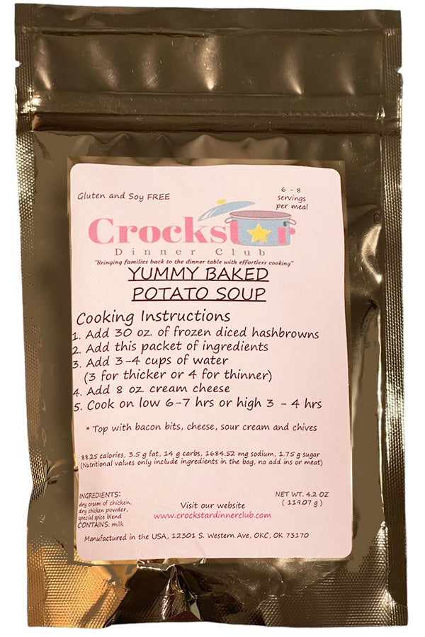 CROCKSTAR® Dinner Club Yummy Baked Potato Soup Meal Prep Mix